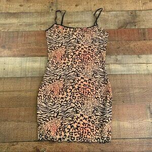 Princess polly autumn mini bodycon dress lined with mesh overlay and lace trim